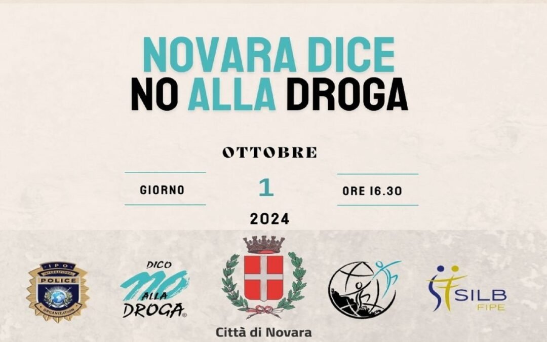 L’ASSOCIAZIONE SONIA TOSI A NOVARA PER DIRE “NO ALLA DROGA!”